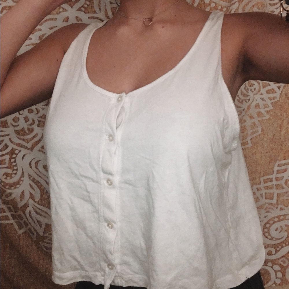 F21 White tank top